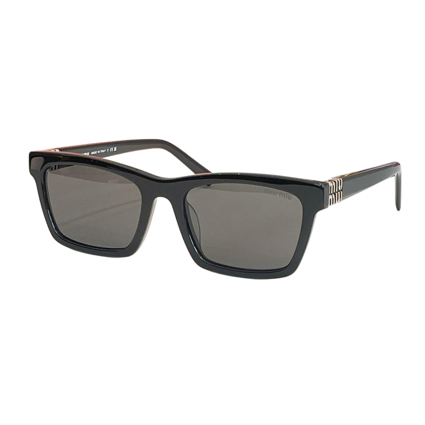 Miu Miu square frame glasses black/ivory/pink/green/leopard color Size 55口20-140