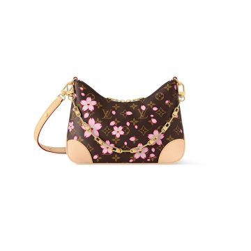 Louis Vuitton x Murakami Takashi Boulogne Sakura Brown Monogram Canvas Gold Hardware