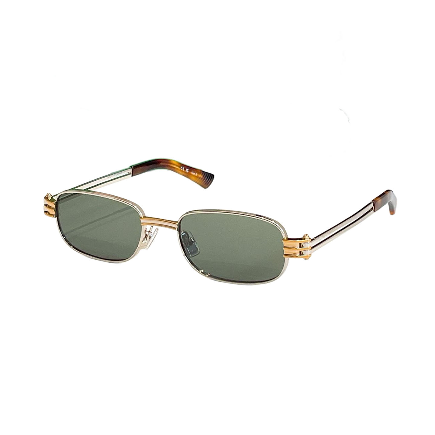 Bottega Veneta square frame glasses grey/black gold/black silver/green/blue/brown color Size 50口20-145 - 图片 5