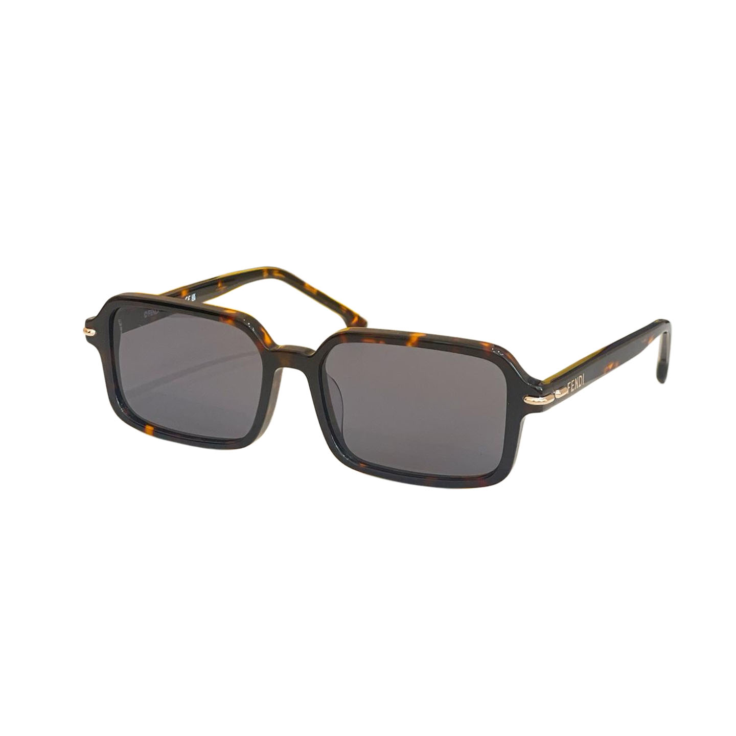 Fendi square frame glasses pink/purple black/leopard/black/grey/rust black/brown color Size 56口16-140 - 图片 3