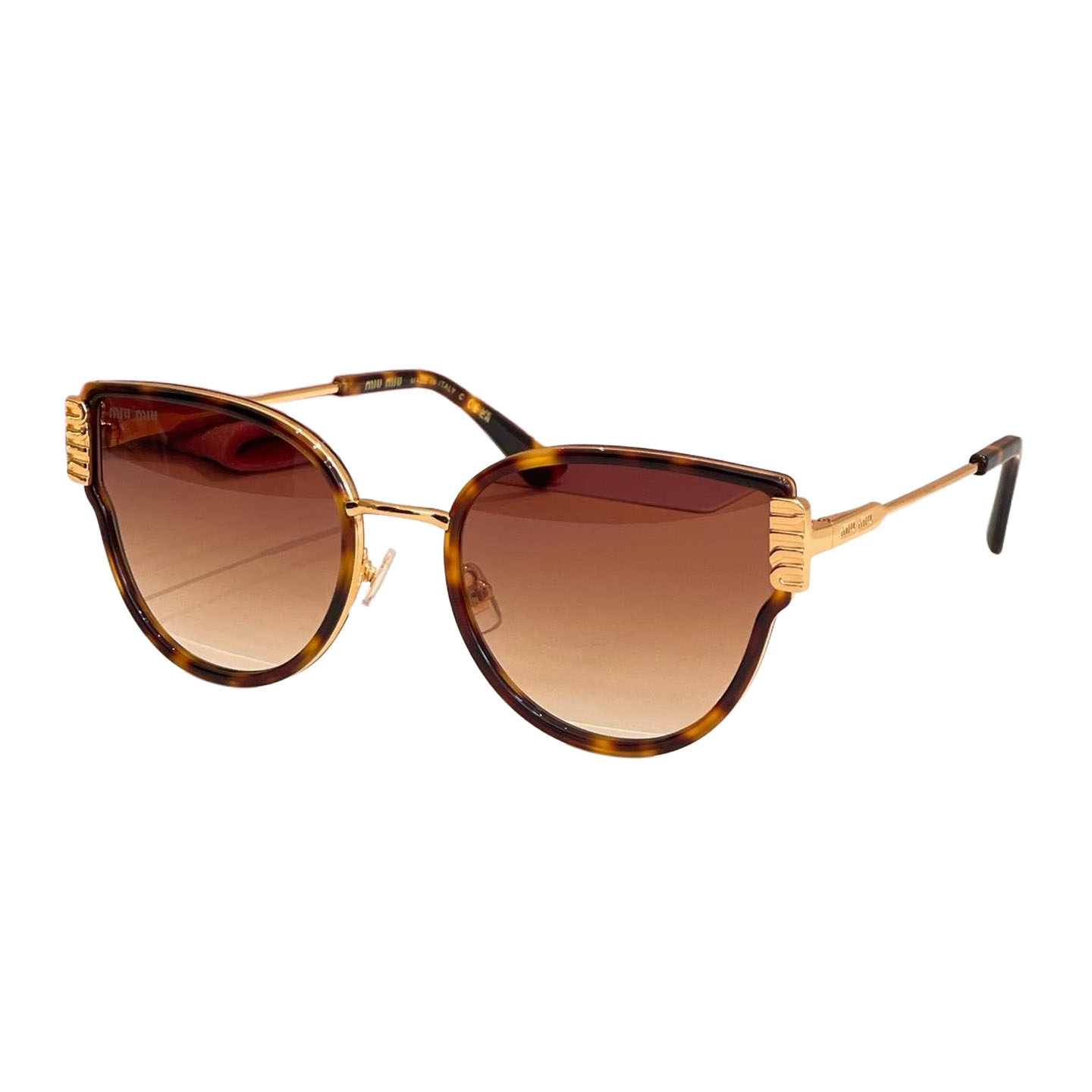 Miu Miu Butterfly glasses purple silver/purple gold/leopard/teal/pink/white color Size 56口21-145 - 图片 4