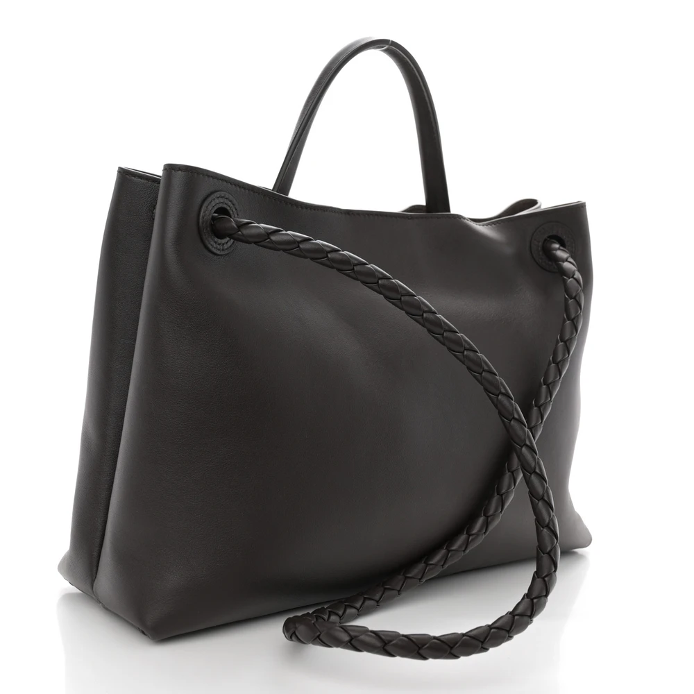 Bottega Veneta Medium Andiamo Shoulder Bag Fondant Silky Calfskin Leather Gold Hardware - 图片 3