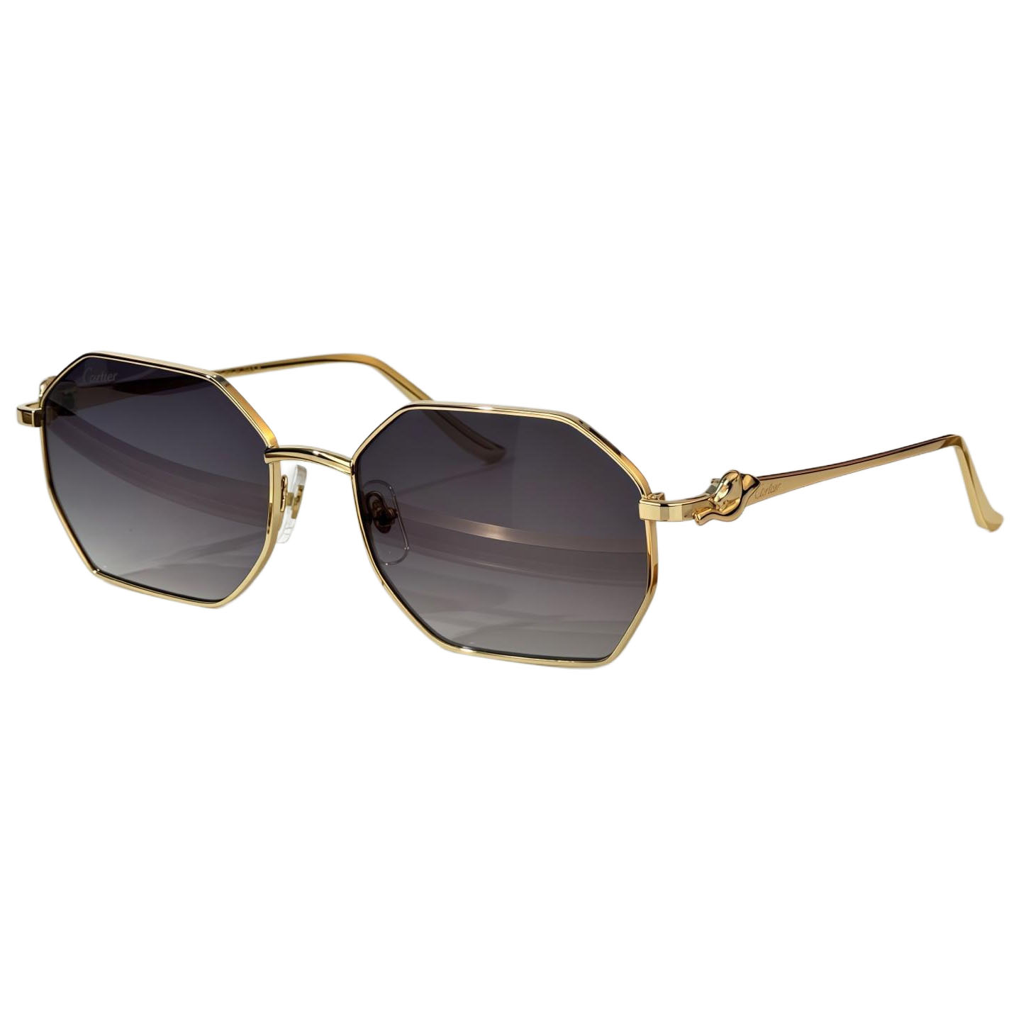 Cartier glasses black/grey/green/transparent grey/brown color Size 58-19-135 - 图片 3