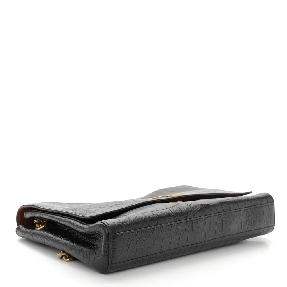 Saint Laurent Medium Kate Satchel Black Reversible Monogram Smooth Calfskin Leather & Suede Aged Gold Hardware - 图片 6
