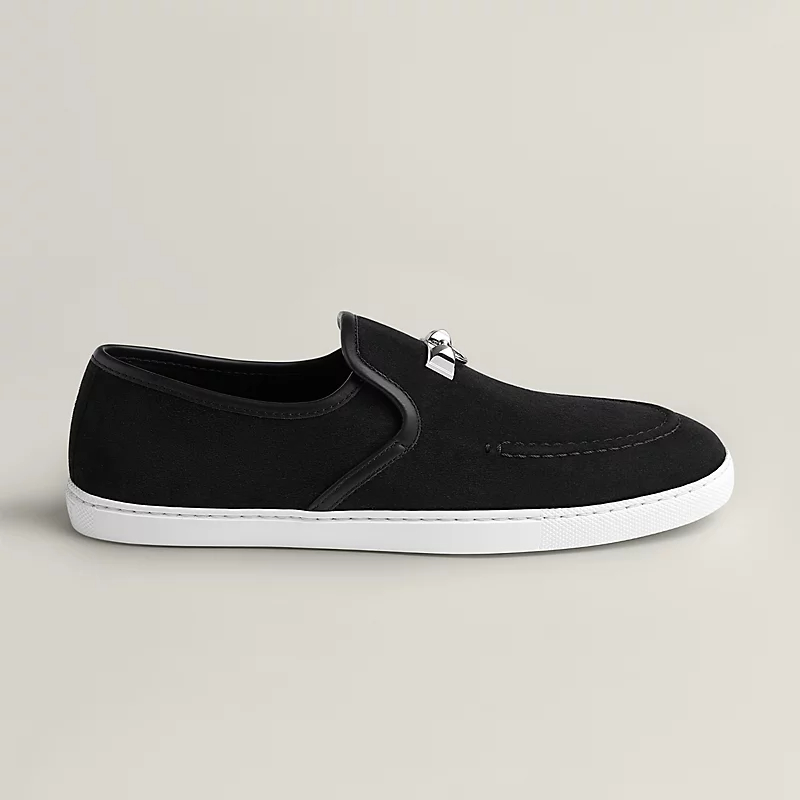 HERMES Jour Black Loafers
