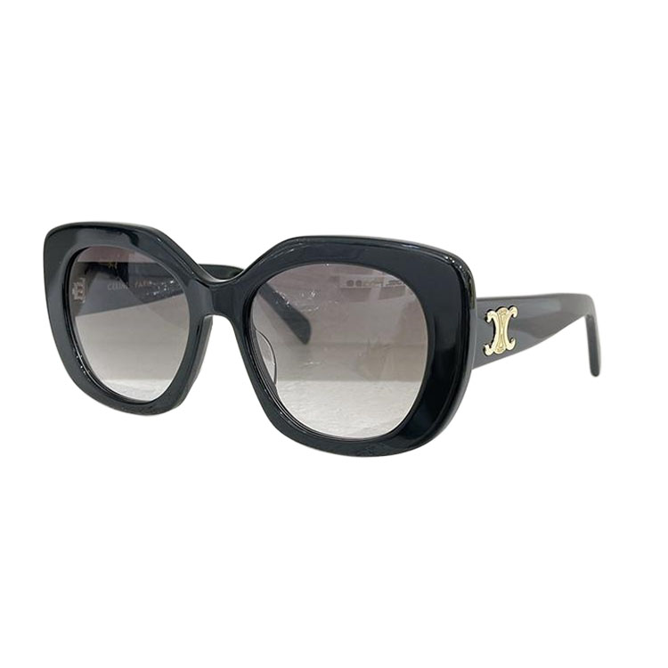 Celine Butterfly glasses black/ivory/scarlet rose/leopard color Size 55口19-135