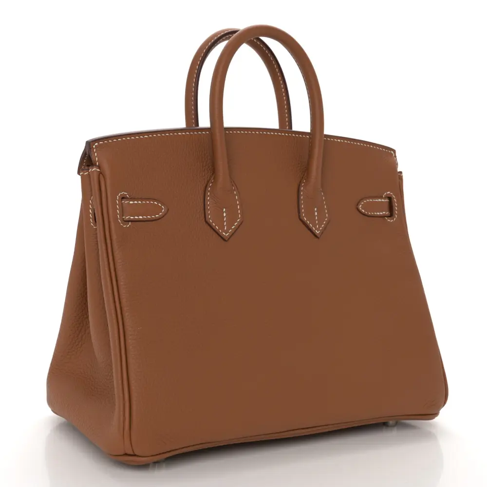 Hermès Birkin 25 Brown Togo Leather Palladium Hardware - 图片 3