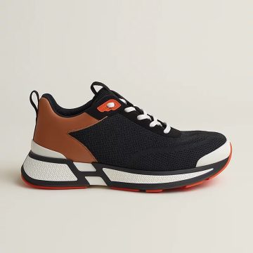 HERMES Heros Sneakers Black Sports Shoes