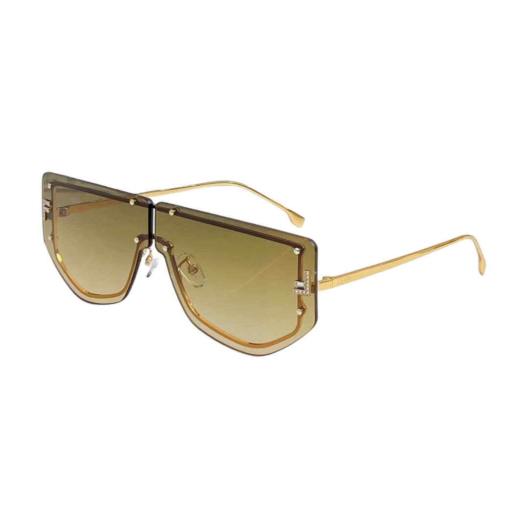 Fendi glasses gradient brown/gradient purple/gradient red/gradient green color Size 71口1-145 - 图片 3