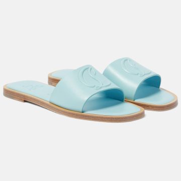 Christian Louboutin Blue flat slipper sandals