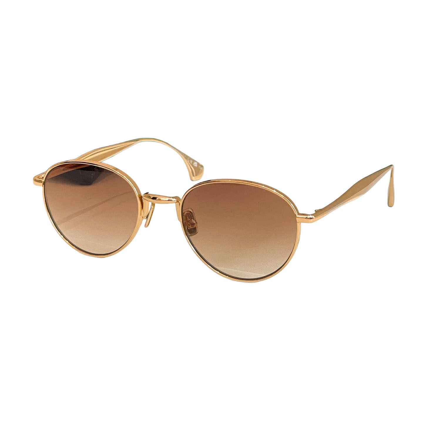 Bottega Veneta glasses rose gold/blue silver/orange/brown/rust/sepia/black gold color Size 55口22-140 - 图片 5