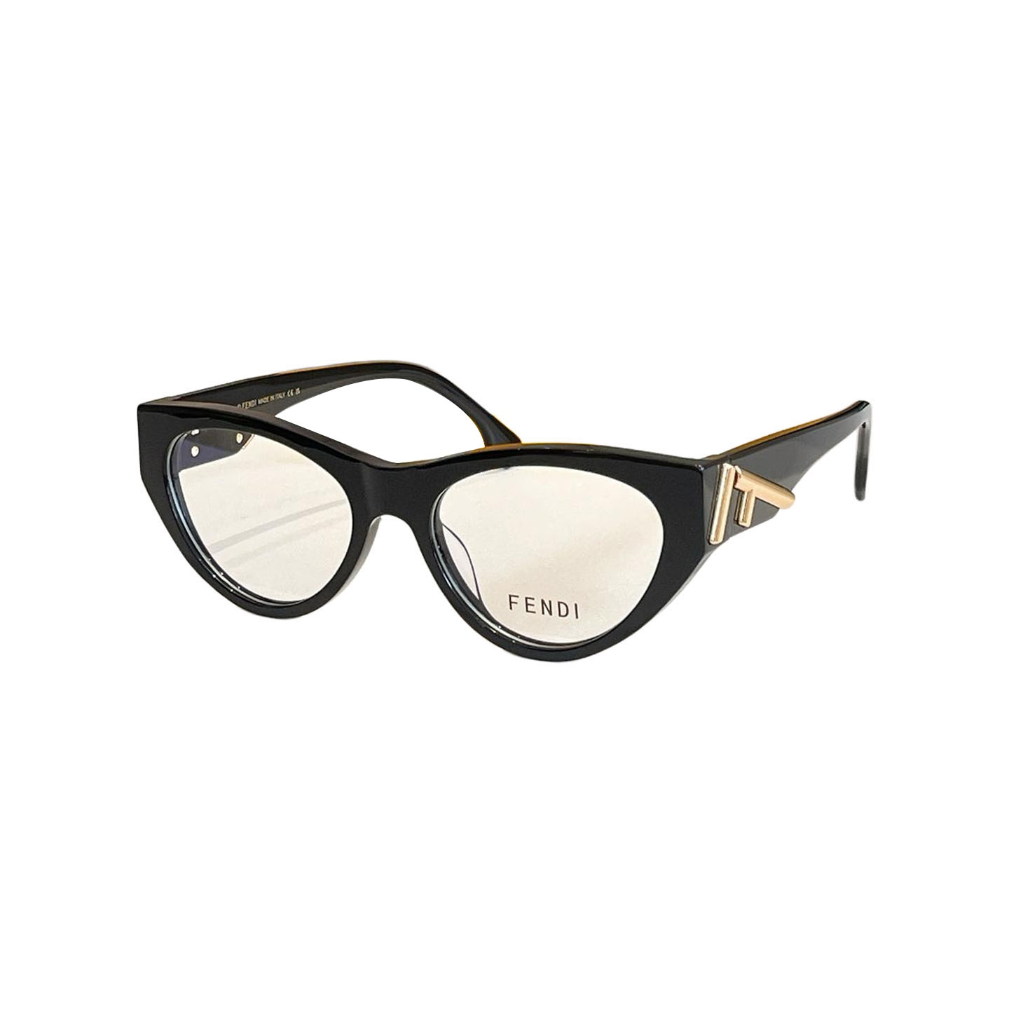 Fendi Cat Eye glasses silver/gold/black silver/black gold/leopard/brown leopard/rust/eggplant color Size 55口19-140 - 图片 2