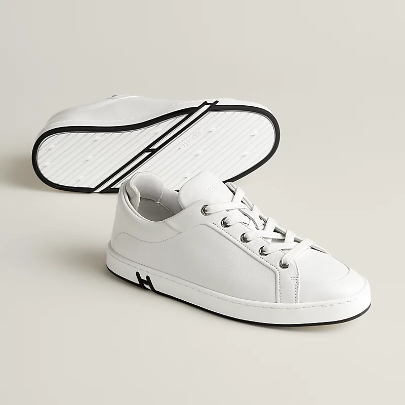 HERMES Kid Sneakers White Sports Shoes - 图片 3