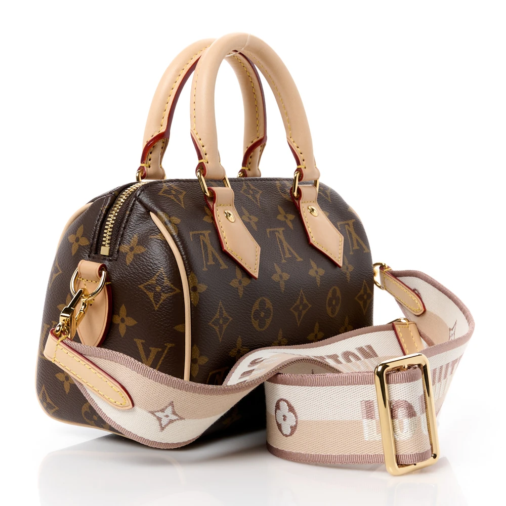 Louis Vuitton Speedy Bandouliere 20 Beige Monogram Canvas - 图片 3