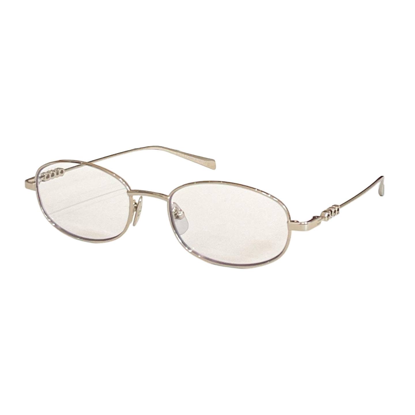 Gucci Oval glasses rose gold with guccissima/silver/gold/rose gold/pink rose gold/green silver/black gold/red silver color Size 52口18-145 - 图片 7