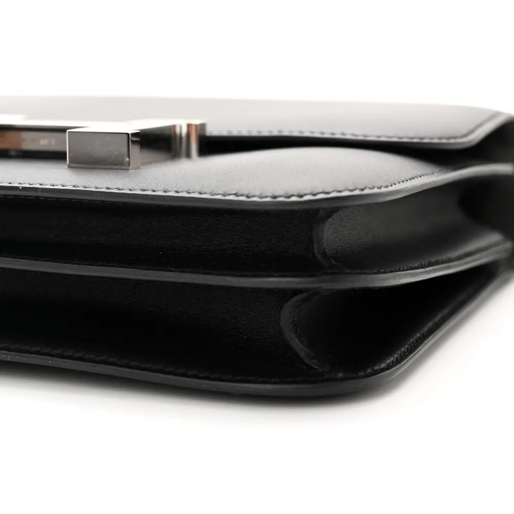 Hermès Constance 18 Black Ombre Veau Monsieur & Lizard Leather Palladium Silver Hardware - 图片 5