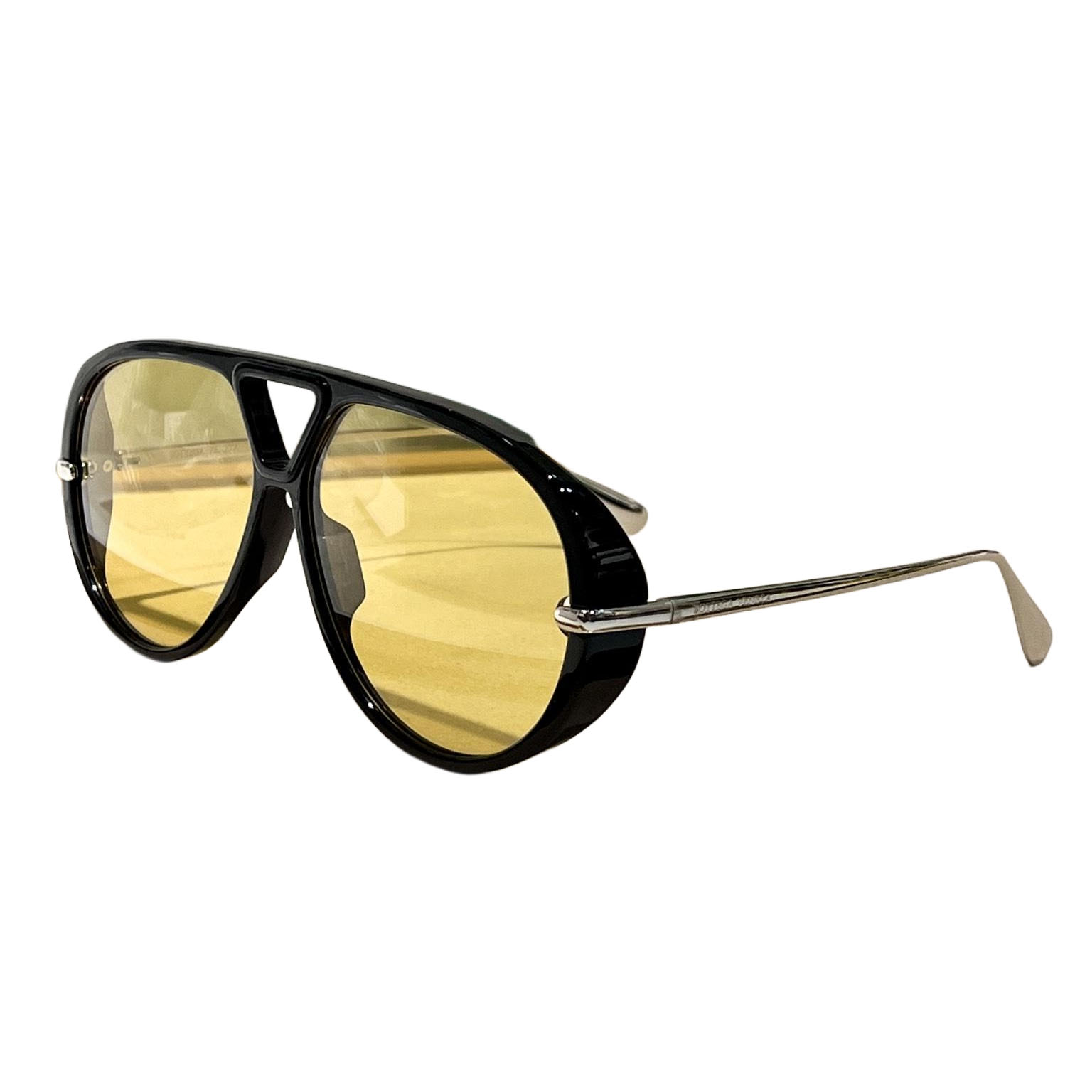 Bottega Veneta glasses leopard/yellow/tawny/black gold/eggplant color Size 63-12-145 - 图片 5