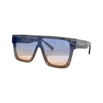 Saint Laurent square frame glasses gradient color of blue to orange/red/orange ivory/black white/black brown/black color Size 60口7-145