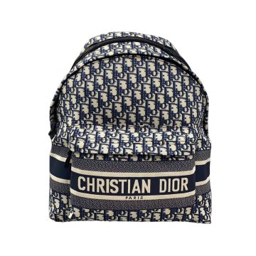 Dior Travel Backpack In Blue Dior Oblique Jacquard