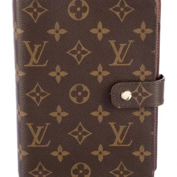 Louis Vuitton Small Agenda Monogram Coated Canvas Gold Hardware