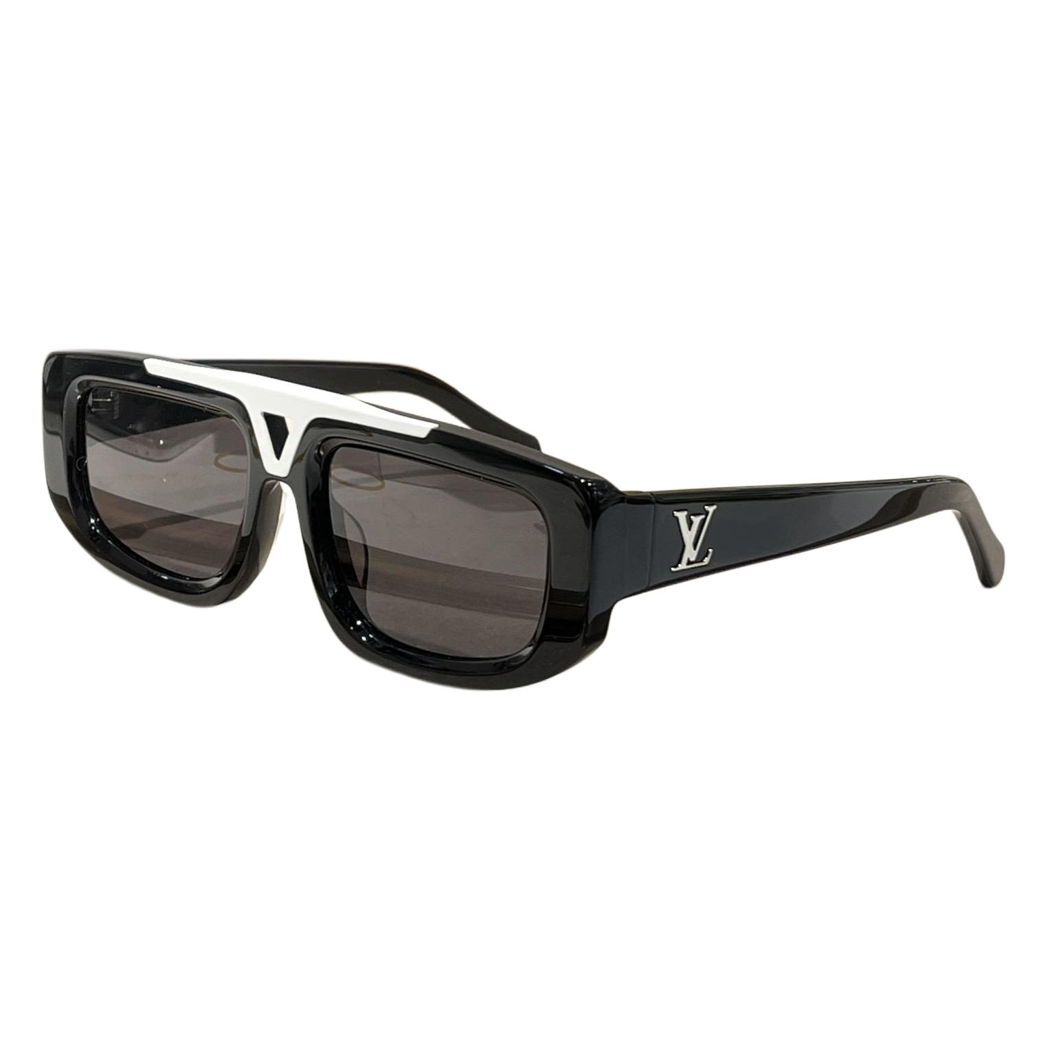 Louis Vuitton square frame glasses yellow/black white/black gold/leopard/beige/white/camel color Size 54口19-145 - 图片 2