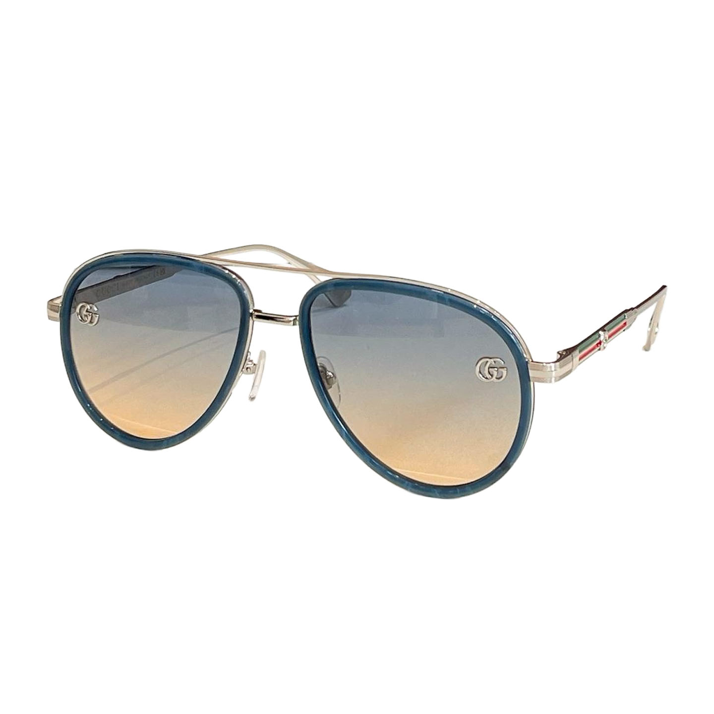 Gucci Aviator glasses eggplant silver/leopard/teal/black silver/black gold/eggplant black color Size 52口18-145 - 图片 4