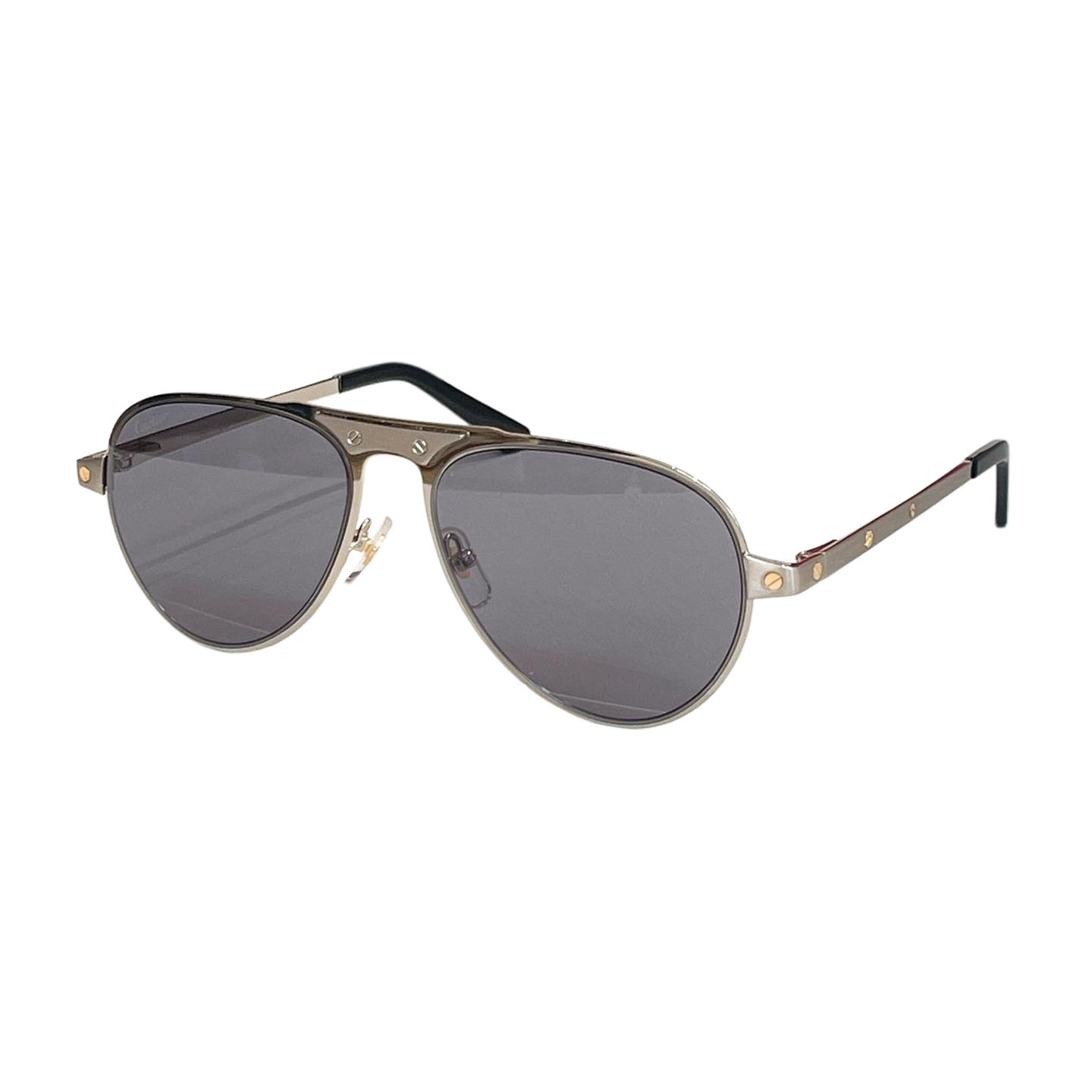 Cartier Pilot glasses blue gold/green gold/brown gold/grey gold/grey silver color Size 54口20-145 - 图片 7
