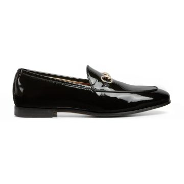 Gucci black patent leather loafers