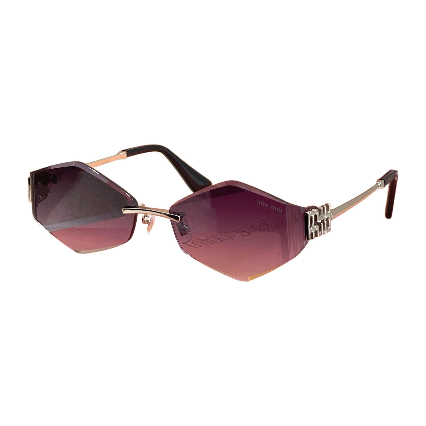 Miu Miu glasses red/purple/pink/brown/purple orange color Size 61口17-128 - 图片 2