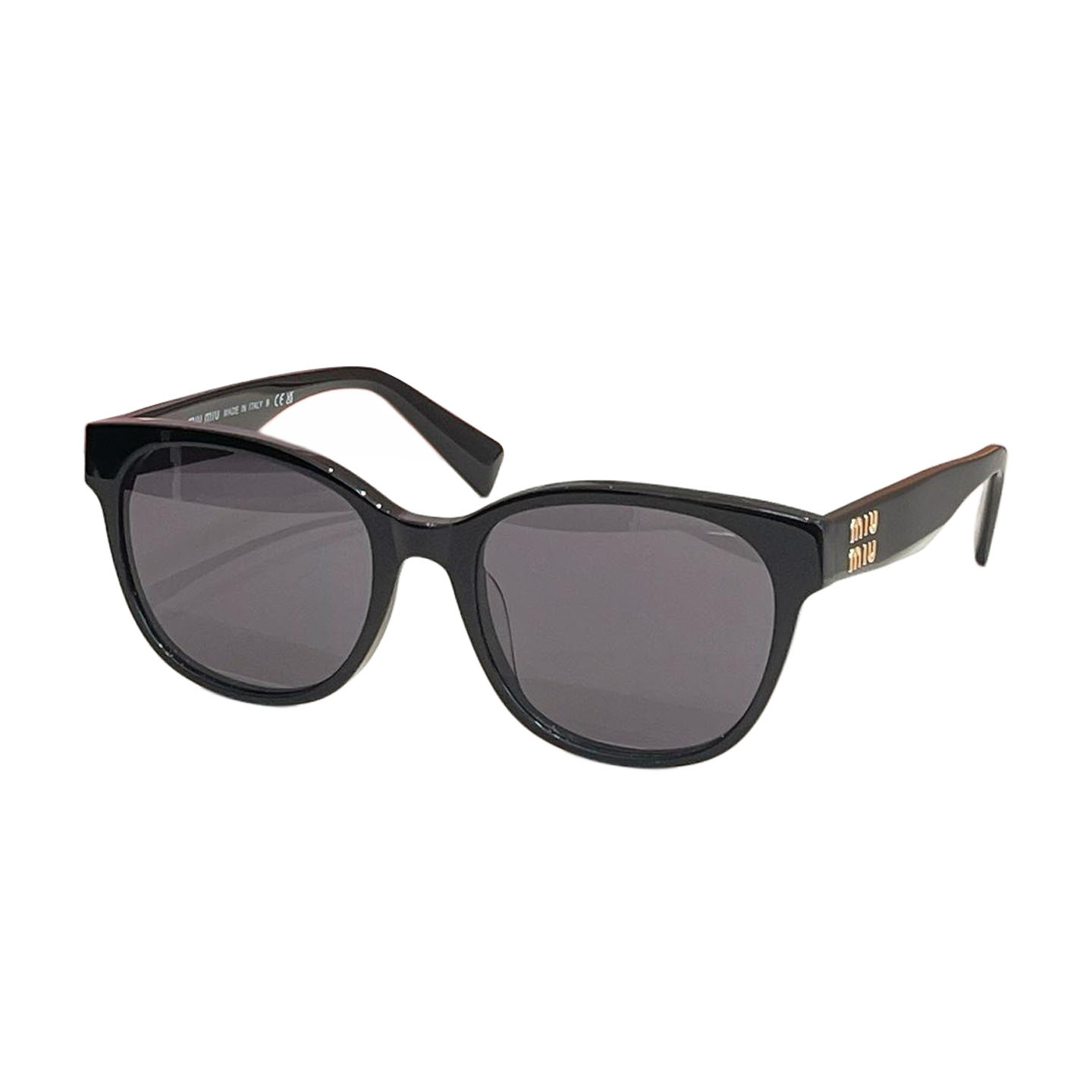 Miu Miu Boston frame glasses white/black white/black/black gold/leopard/tawny/leopard brown color Size 54口19-145 - 图片 3