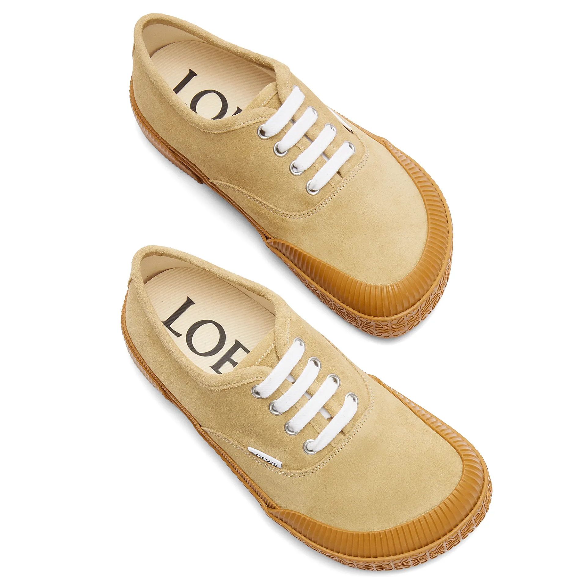 LOEWE Suede Terra Vulca lace-up sneakers - 图片 3