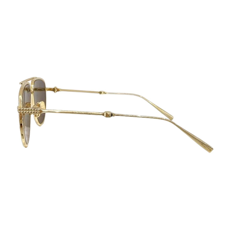 Valentino Pilot glasses black gold/brown/purple gold/purple silver/green/red color Size 59口14-145 - 图片 3