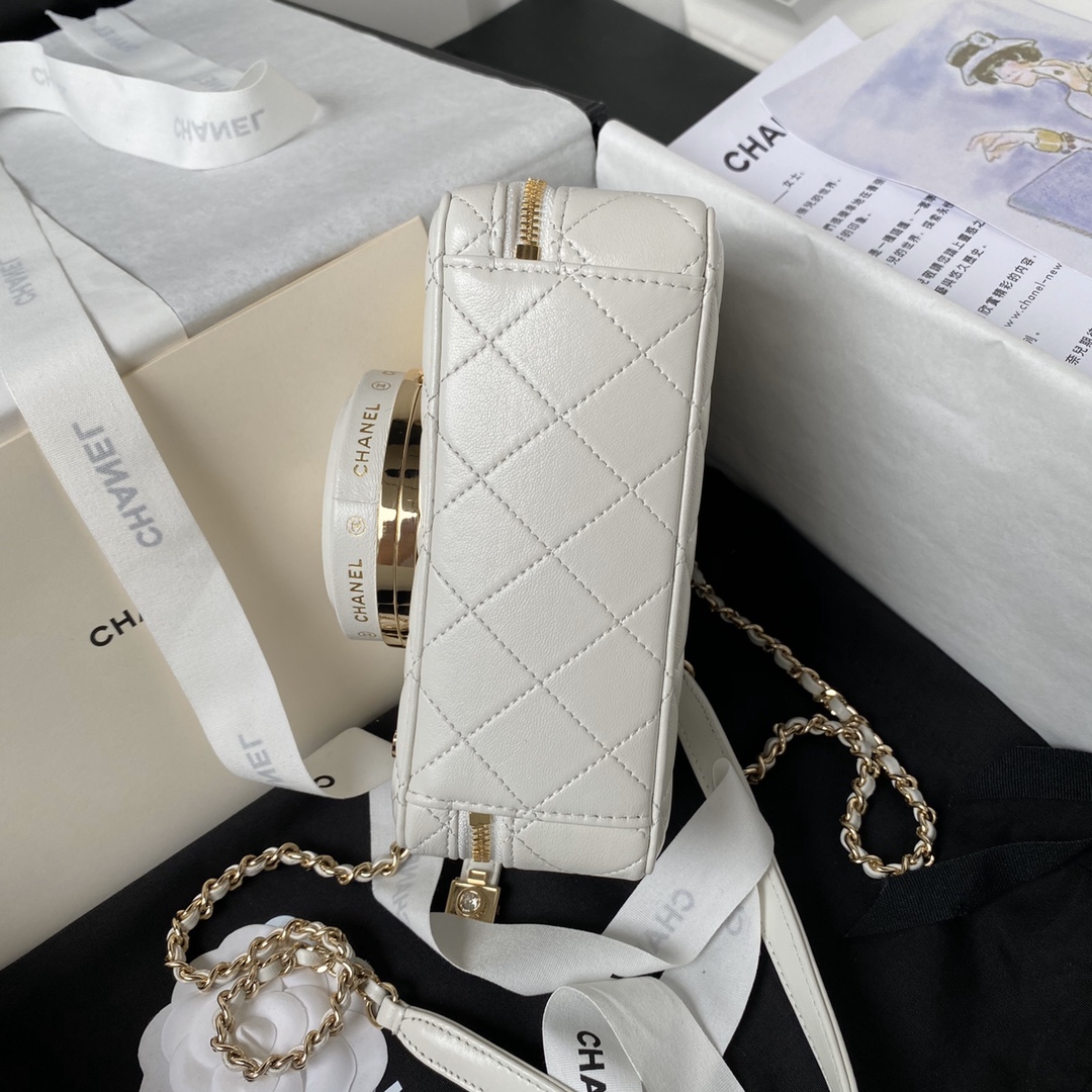 Chanel Camera bag white/black/red/milk tea color Crossbody Bags - 图片 8