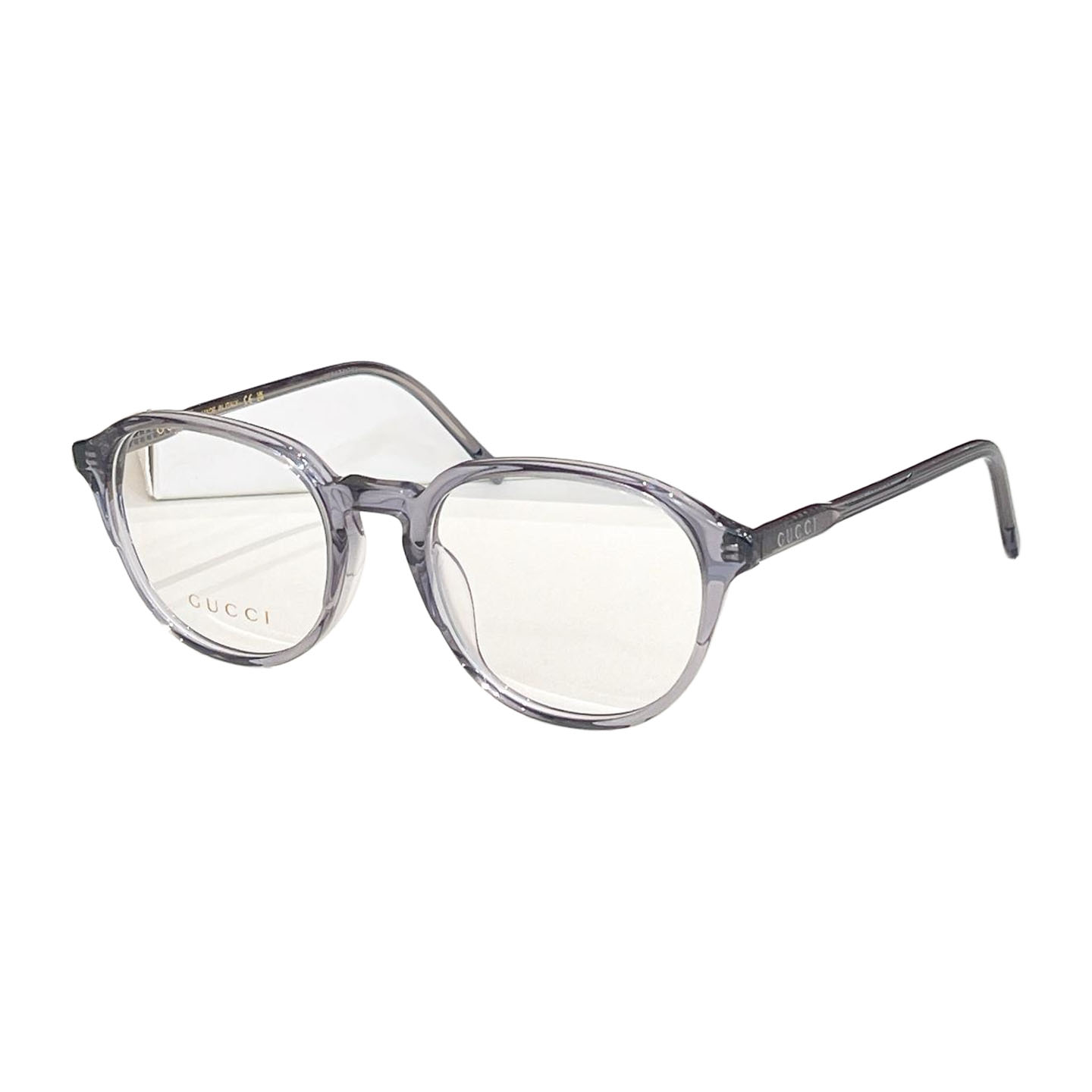 Gucci Boston frame glasses black silver/grey/black/leopard color transparent lens Size 55口18-145 - 图片 4
