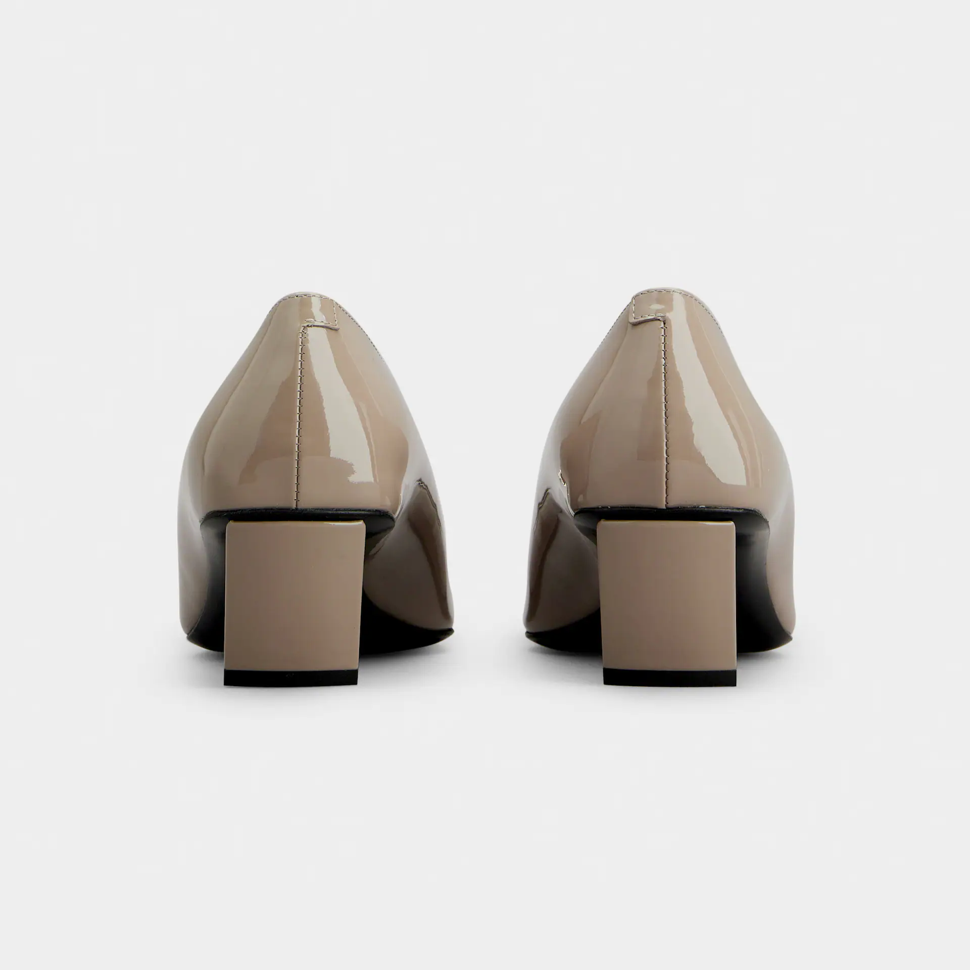 Roger Vivier Belle Vivier Pumps High Heels In Beige Patent Leather With Metal Buckle (Heel Height 4.5cm) - 图片 4
