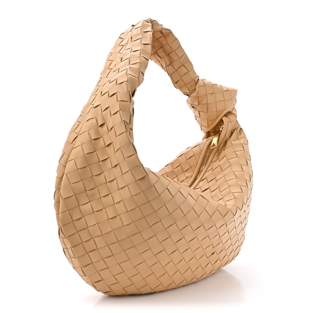 Bottega Veneta Maxi Intrecciato Teen Jodie Hobo Almond Nappa Leather - 图片 3