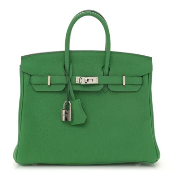 Hermès Verso Birkin 25 Bambou/Caramel Togo Leather Palladium Hardware