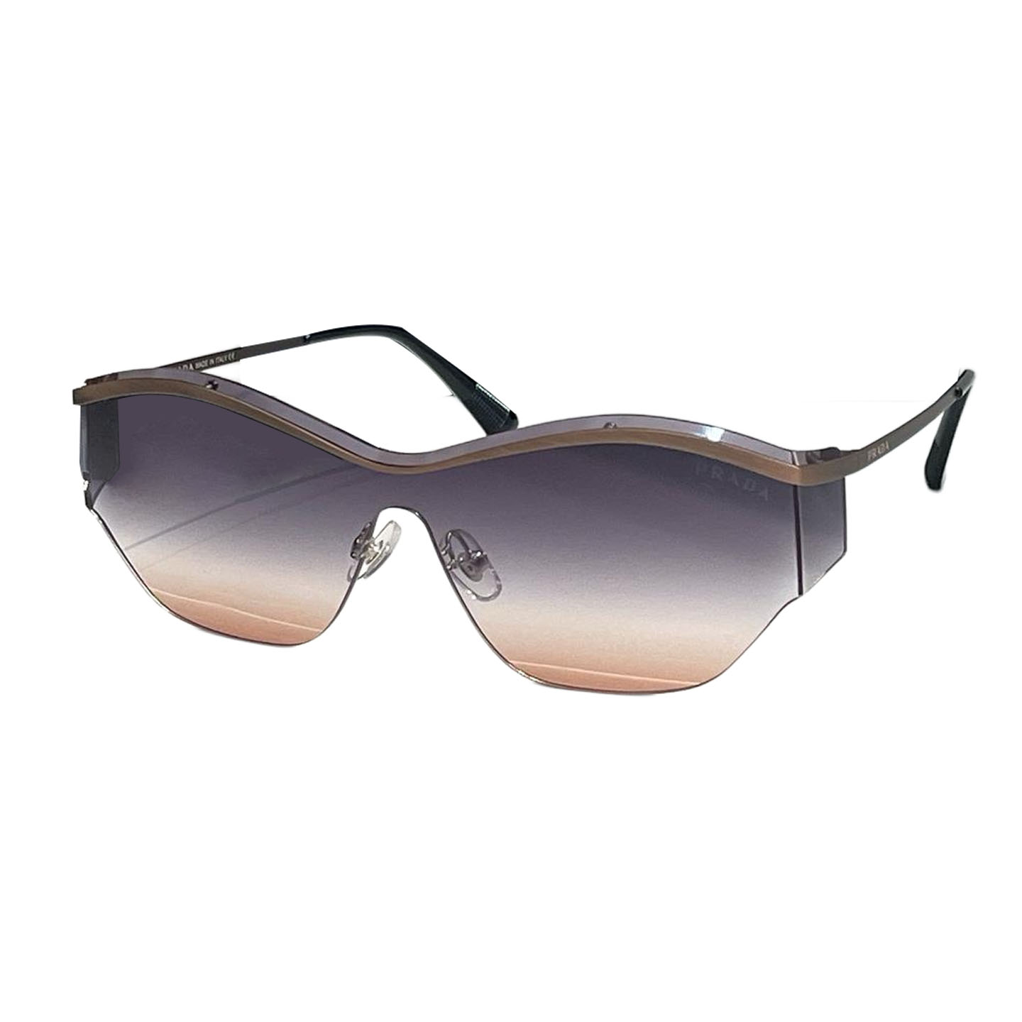 Prada glasses silver/ruby/black/purple orange color Size 145口0-136 - 图片 6