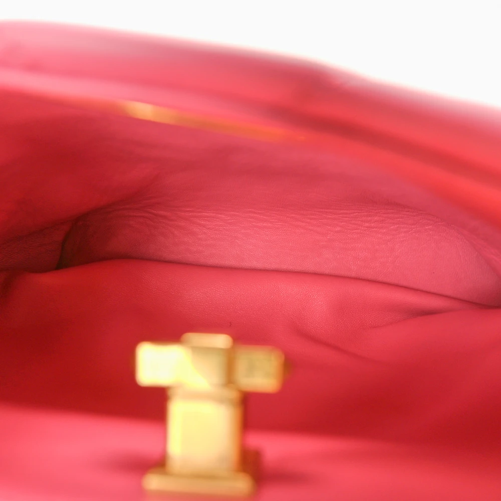 Valentino Garavani Small Roman Stud The Handle Bag Flamingo Pink Nappa Leather Gold Hardware - 图片 7