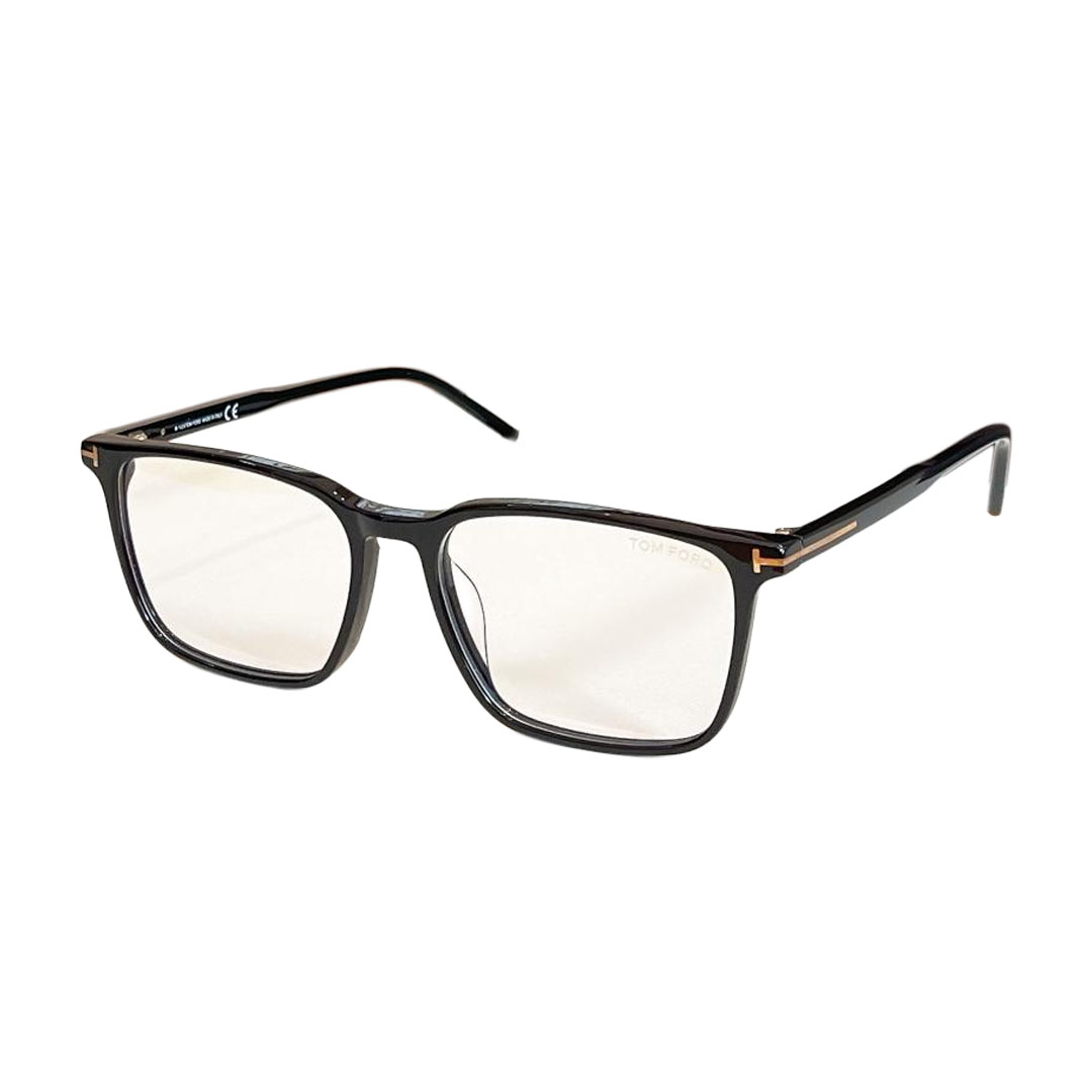 Tom Ford square frame glasses leopard/black transparent lens color Size 55口16-145 - 图片 3