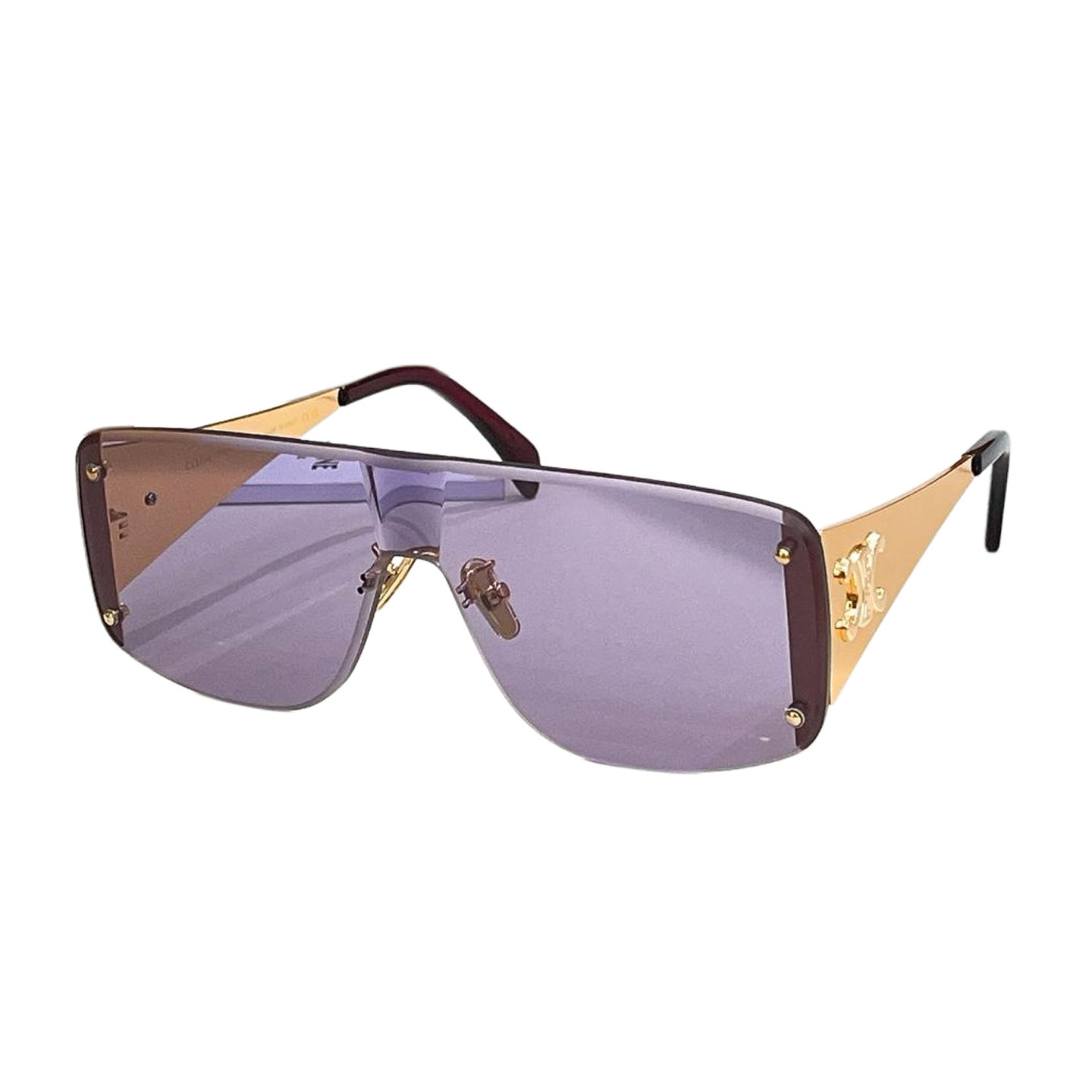 Celine Mask glasses black gold/blue/purple/brown/black silver/gold white color Size 57口17-142 - 图片 4