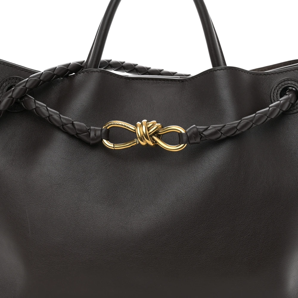 Bottega Veneta Medium Andiamo Shoulder Bag Fondant Silky Calfskin Leather Gold Hardware - 图片 8