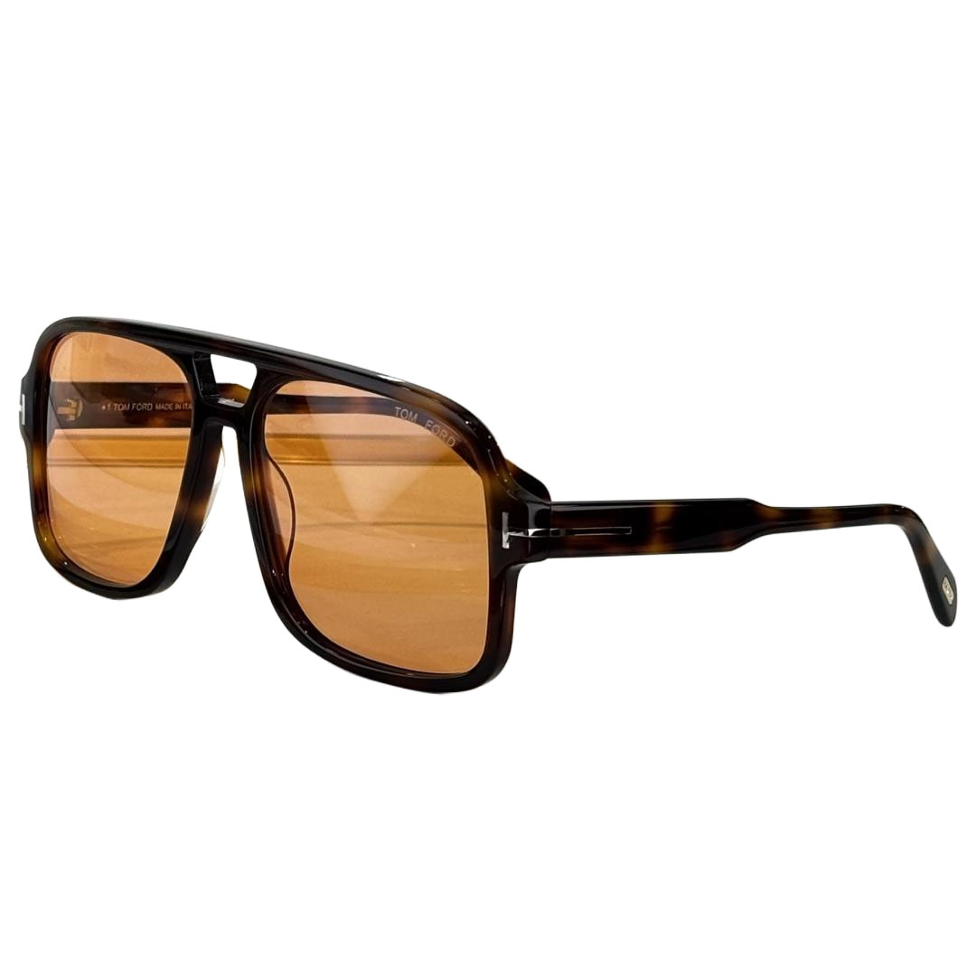 Tom Ford Pilot glasses transparent black/blue black/black/yellow black/black sepia/grey blue/leopard brown/citron leopard color Size 60口18-140 - 图片 7