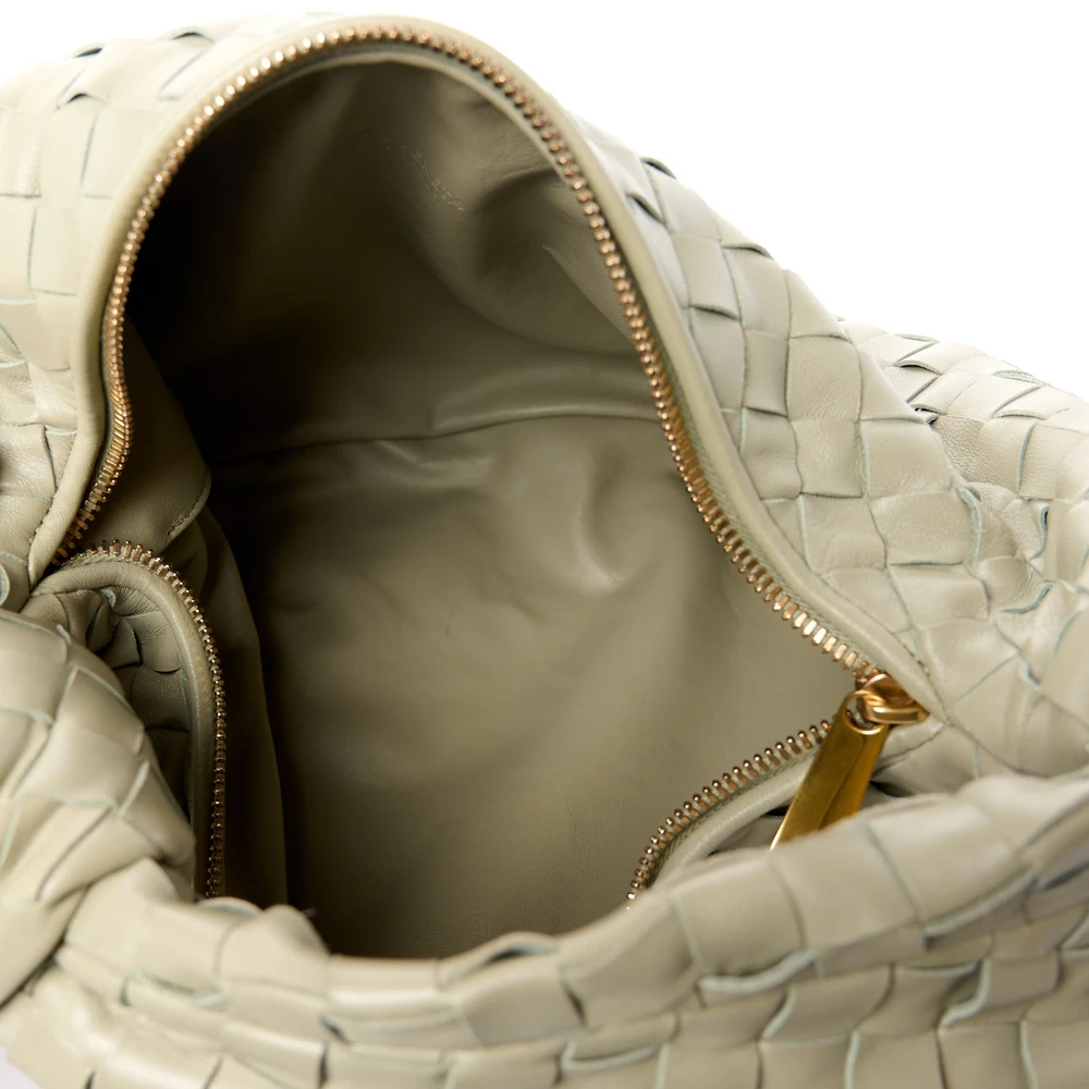 Bottega Veneta Maxi Teen Intrecciato Jodie Hobo Travertine Nappa Leather - 图片 7