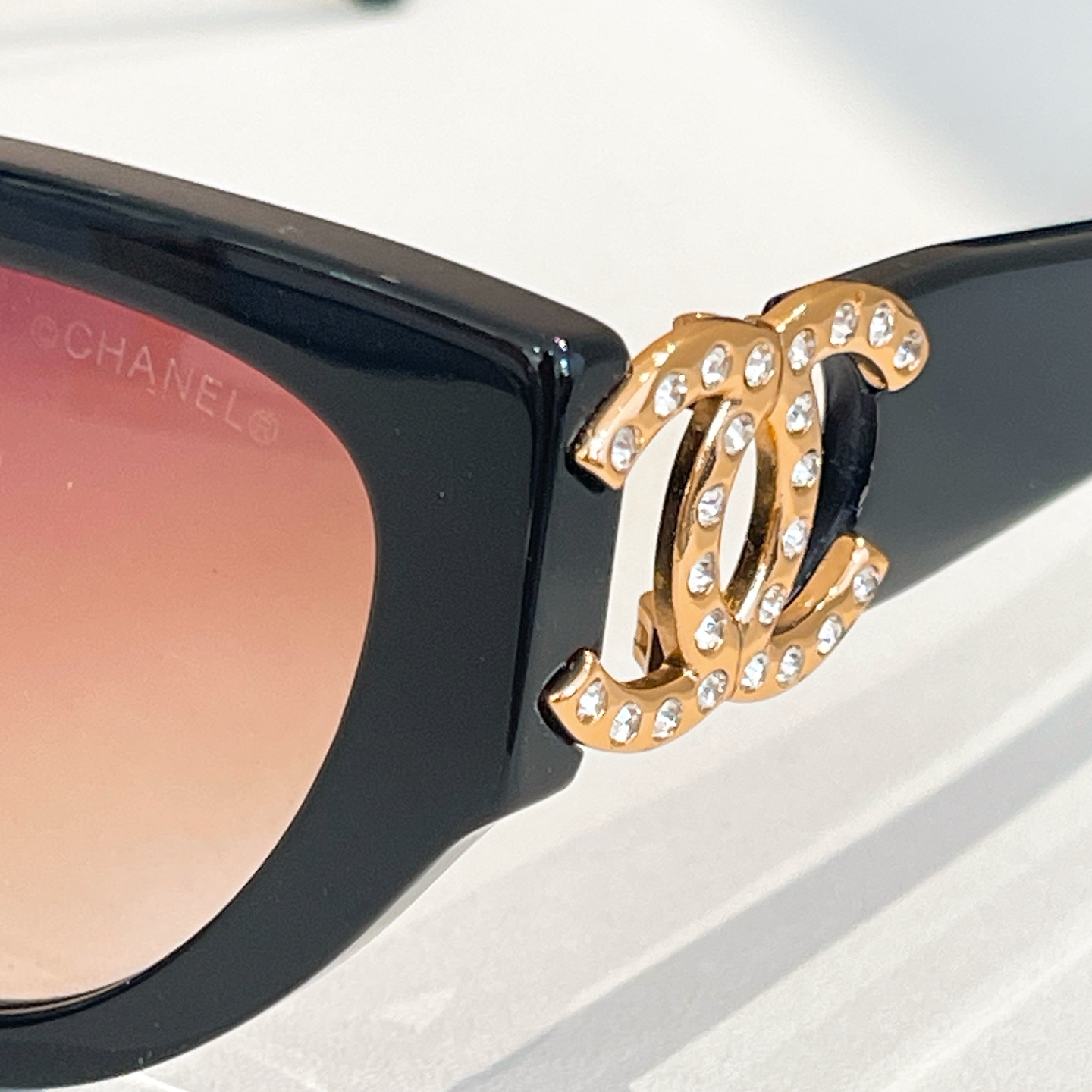 CHANEL glasses Leopard-print gold/Pink gold/Brown gold/Black silver/Black gold/Black gold pink color size 56口16-140 - 图片 3