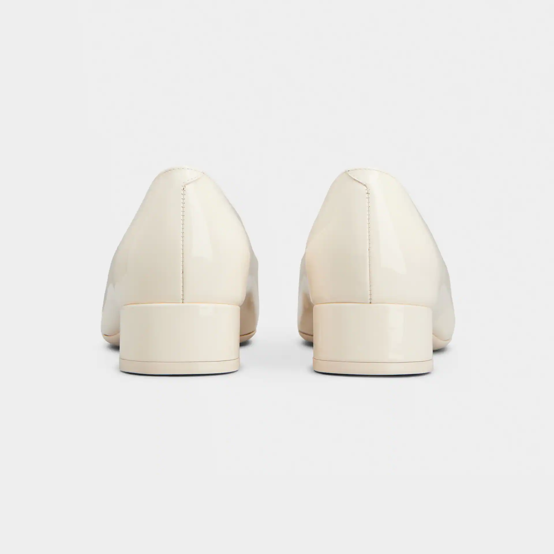 Roger Vivier U Look Ballerinas In White Patent Leather With Lacquered Buckle (Heel Height 2.5cm) - 图片 4