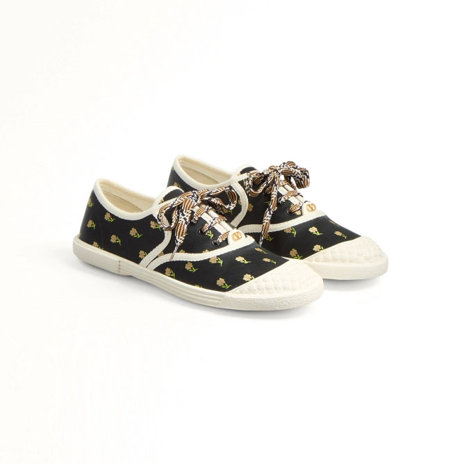 VALENTINO BAY BY BAY Women's floral fabric sneakers - 图片 2