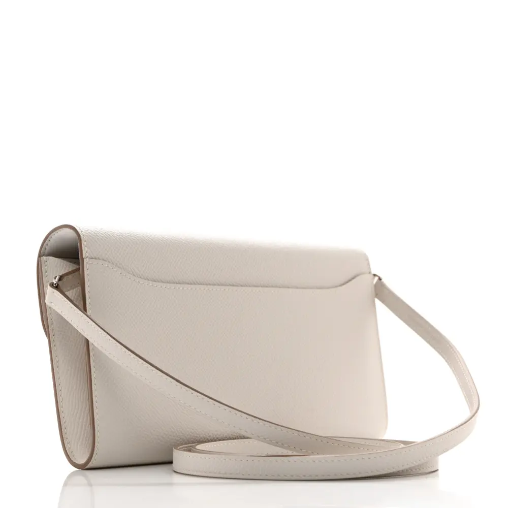 Hermès Constance Long To Go Wallet Gris Pâle Epsom Leather Silver Hardware - 图片 3