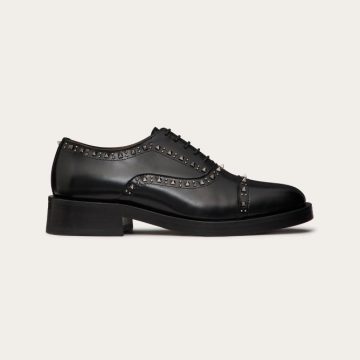 VALENTINO Calf leather Oxford lace-up shoes