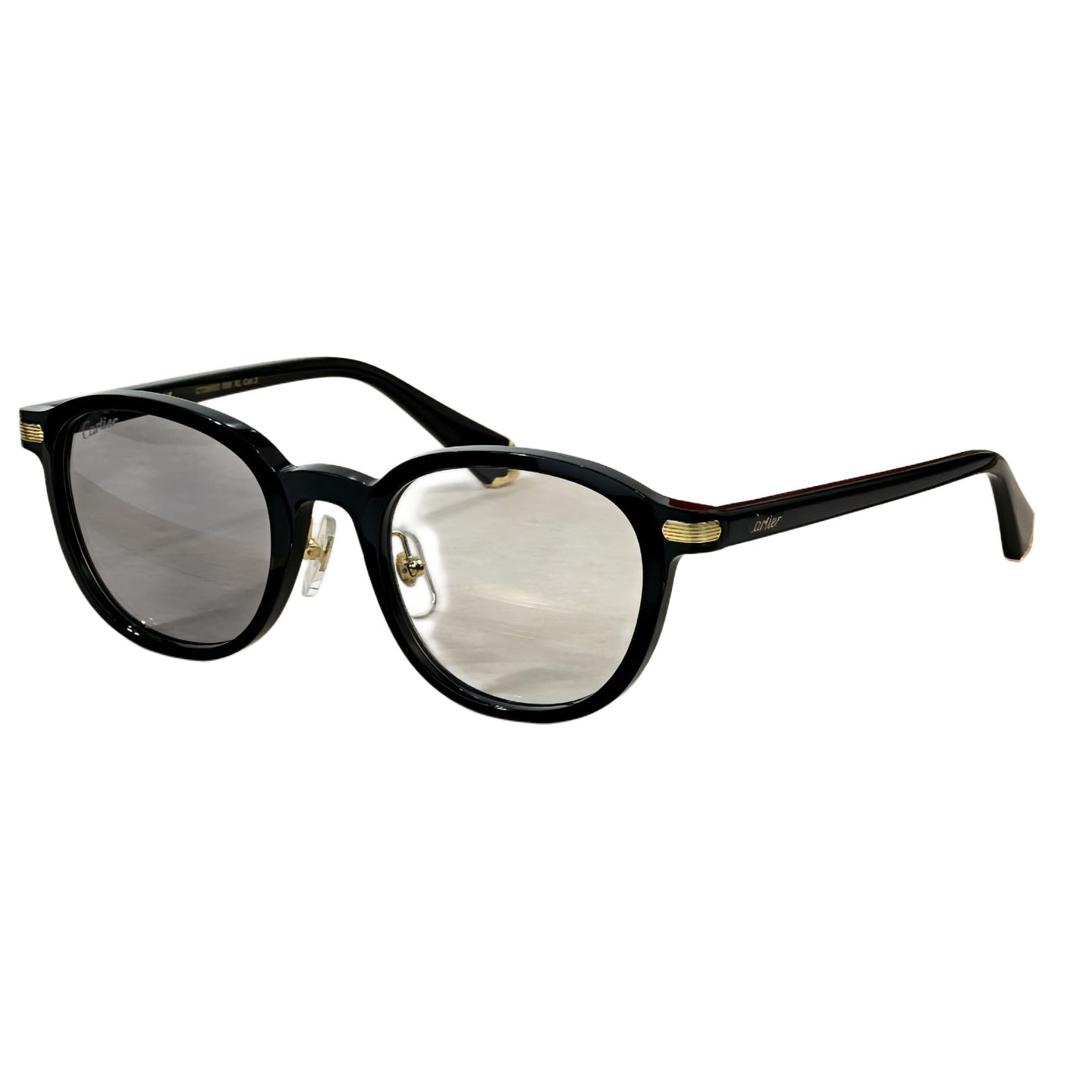 Cartier Boston frame glasses leopard/black grey/black brown/black gold/black silver/burgundy color Size 51口23-145 - 图片 4